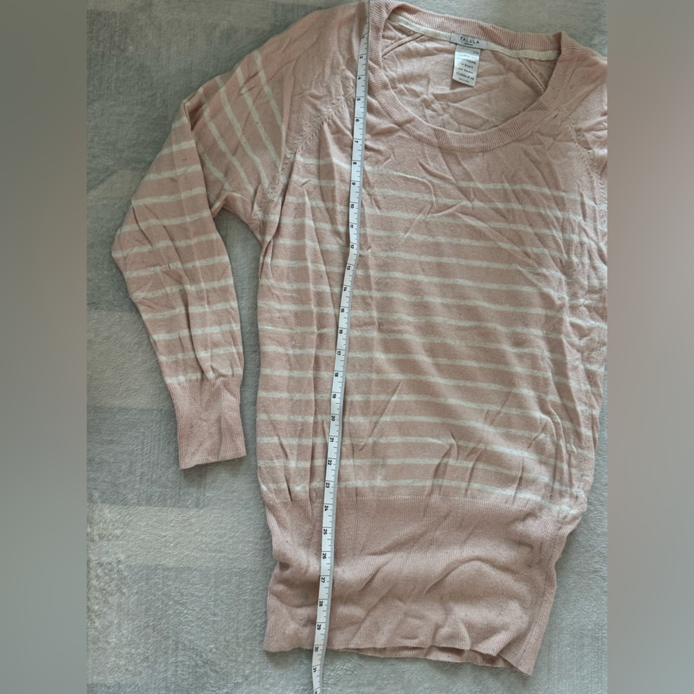 Talula Pink and Cream Knit Top
